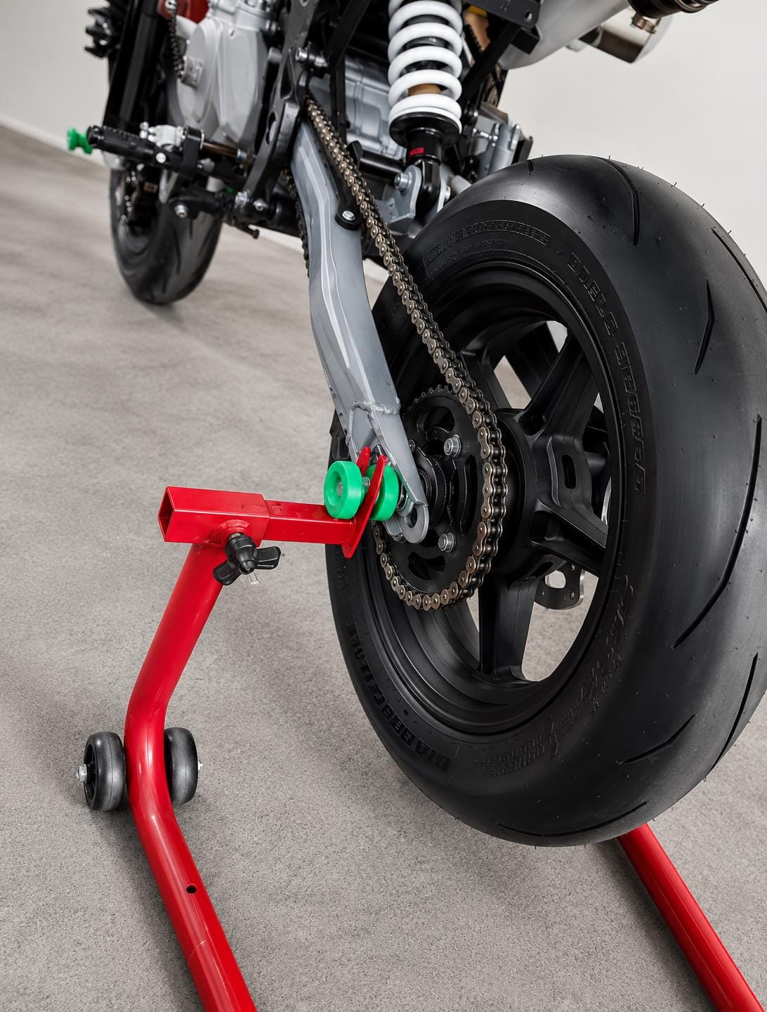 Tamponi protezione alzamoto universali 3D per pit bike, motard, cross, enduro, miniGP, anteriore e posteriore, slider cavalletto racing,