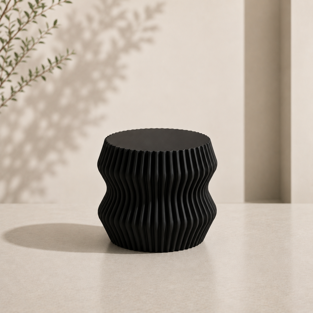 Elegante soprammobile moderno, scultura in 3d per arredamento casa e ufficio, stampante 3d