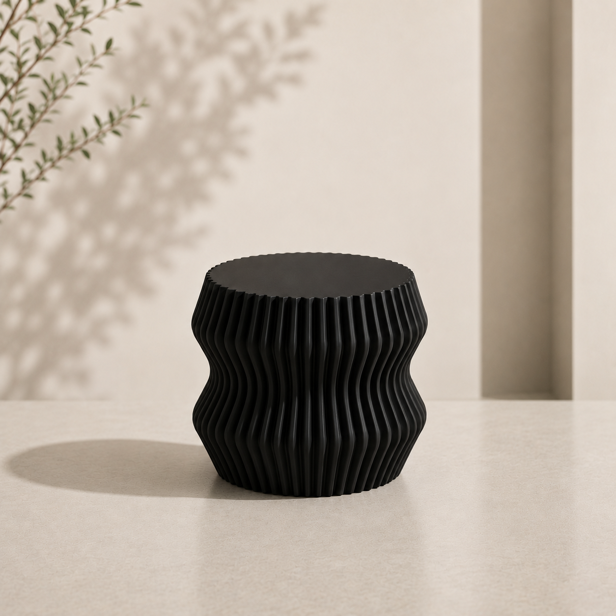 Elegante soprammobile moderno, scultura in 3d per arredamento casa e ufficio, stampante 3d