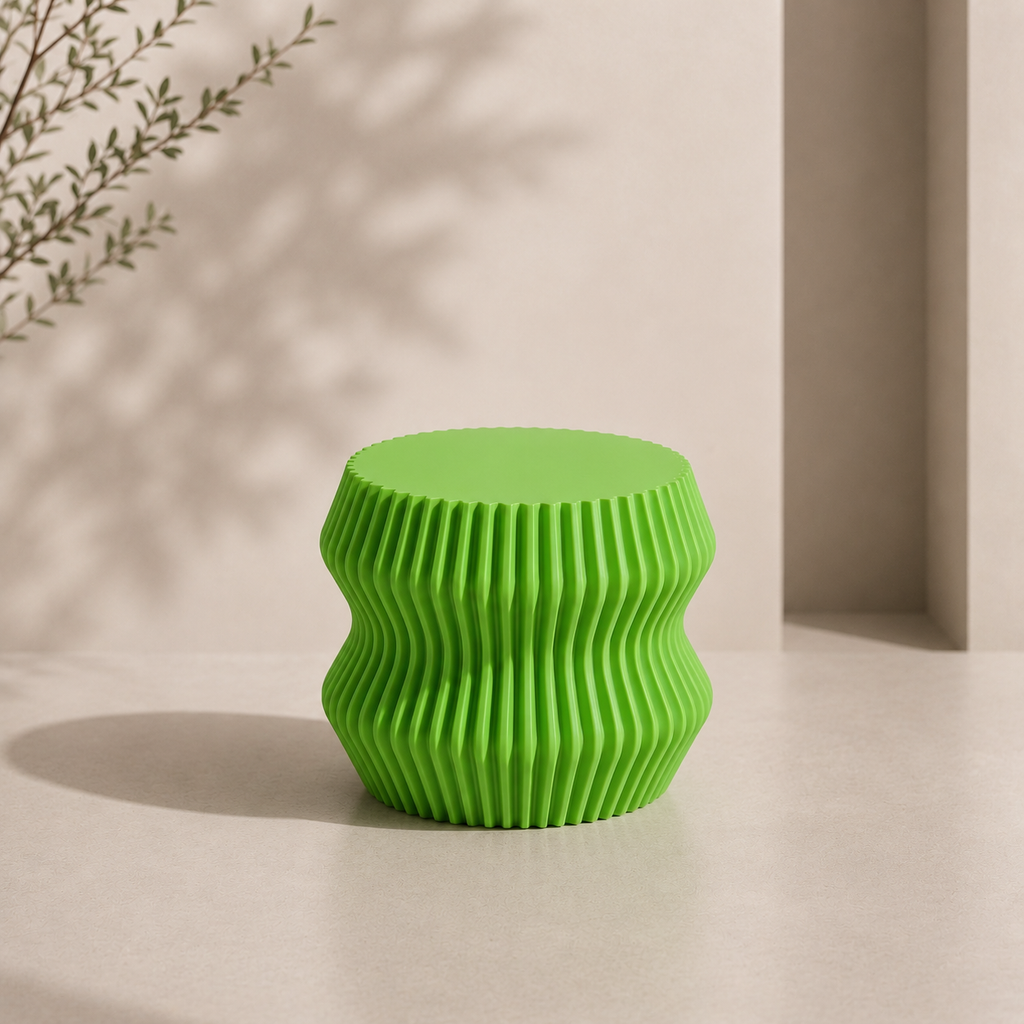 Elegante soprammobile moderno, scultura in 3d per arredamento casa e ufficio, stampante 3d