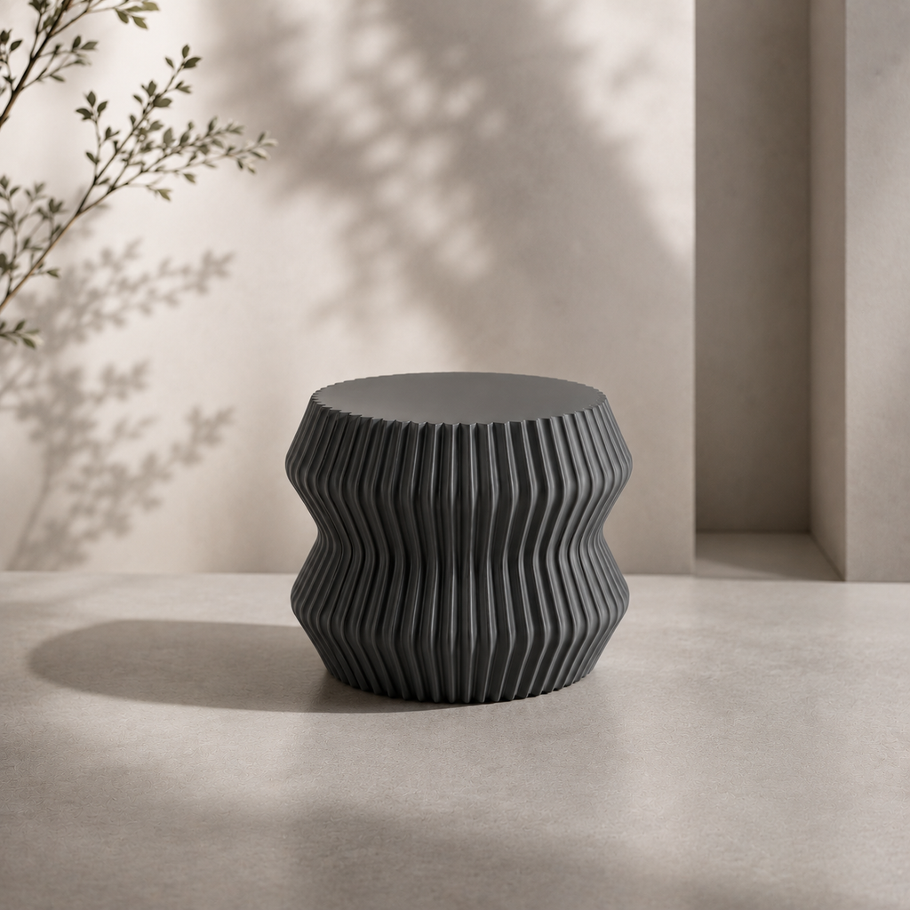 Elegante soprammobile moderno, scultura in 3d per arredamento casa e ufficio, stampante 3d