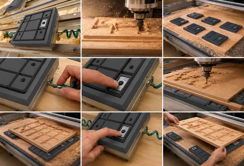 Ventosa CNC compatibile con Masterwood project 323 , stampante 3d
